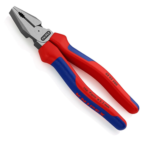 Kìm điện đa năng lưỡi cắt HRC 63 dài 200mm Knipex 02 02 200