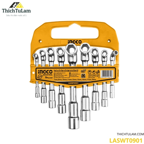 Bộ đầu điếu 9 cây Ingco LASWT0901