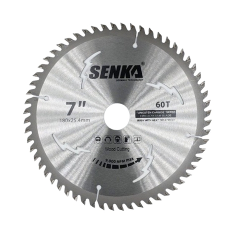 Lưỡi cưa gỗ 180mm 60R phổ thông Senka SKS18060W25