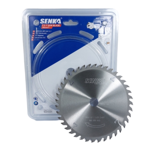 Lưỡi cưa gỗ có đinh 180mm 40 răng cốt 20mm Senka SKP18040W20N
