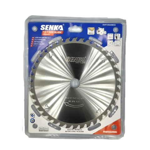 Lưỡi cưa gỗ có đinh 235mm 40 răng cốt 25.4mm Senka SKP23540W25