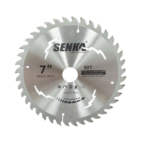 Lưỡi cưa gỗ hợp kim phổ thông  Ø180*2.2*40R /20mm Senka SKS18040W20