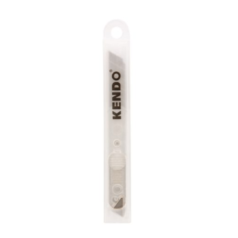 Lưỡi dao rọc giấy bằng thép SK5 chiều rộng 18mm (10 cái/bộ) Kendo 30652