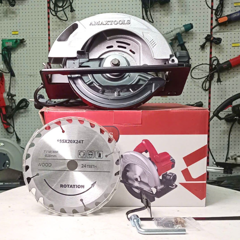 Máy cưa gỗ 180mm Amaxtools AM185-01