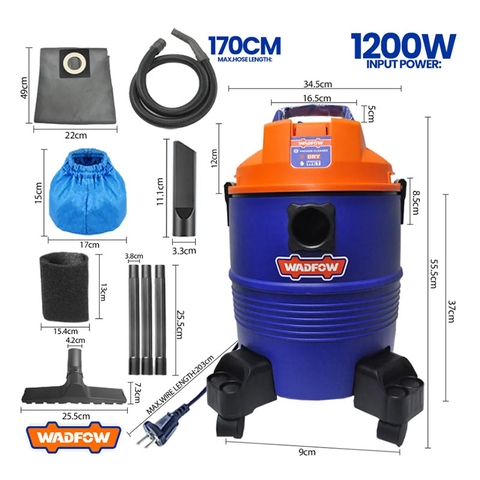 Máy hút bụi 1200W-30L Wadfow WVR2A30