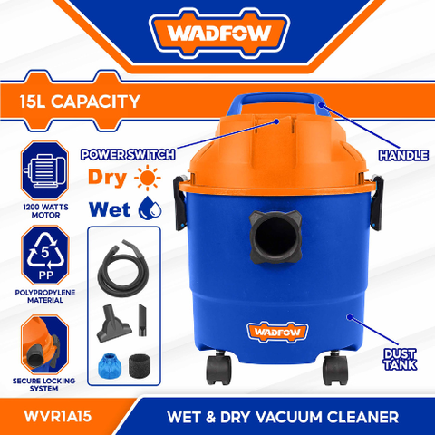 Máy hút bụi 40lit công suất 1200w Wadfow WVR7A40