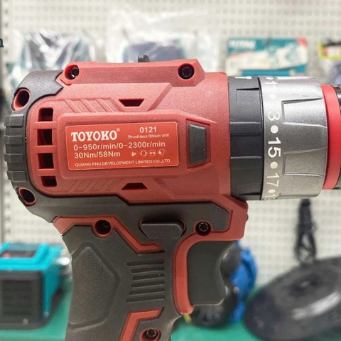 Máy khoan pin M21V 58Nm Toyoko T0121F (2 pin + 1 sạc)