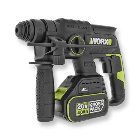 Máy khoan bê tông pin 20V Worx WU387.12.2B (1 pin 2Ah + 1 sạc 2Ah)