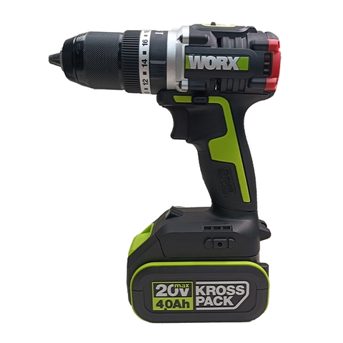 Máy khoan cầm tay 20V (Bộ 1 pin 4Ah +  1 sạc) Worx WU369.14.2B