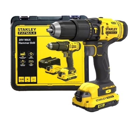 Máy khoan khoan pin 20V Stanley SCD711D2K (2 pin 2ampe)