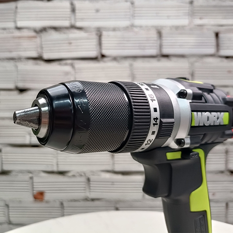 Máy khoan pin 20V 60Nm có búa kèm 1 pin 4Ah và sạc 2Ah Worx WU369.14.2B