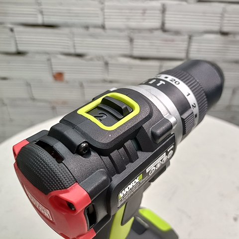 Máy khoan pin 20V 60Nm có búa kèm 1 pin 4Ah và sạc 2Ah Worx WU369.14.2B