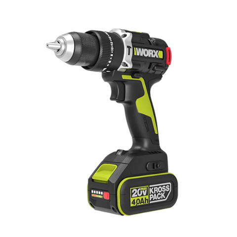 Máy khoan pin 20V, 80Nm Worx WU193.15.6B (1 pin 5Ah + 1 sạc 6Ah)