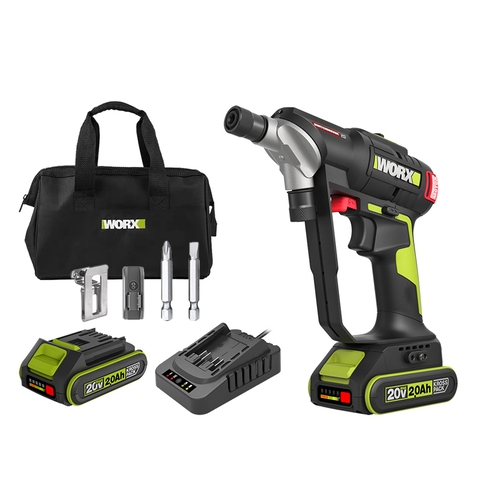 Máy bắn vít 2 đầu xoay đổi pin 20V, 50Nm Worx WU177