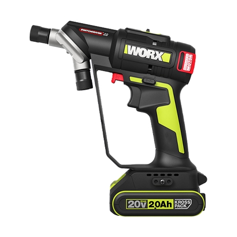 Máy bắn vít 2 đầu xoay đổi pin 20V, 50Nm Worx WU177