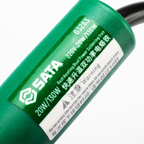 Mỏ hàn công suất kép 20W/130W Sata 03263
