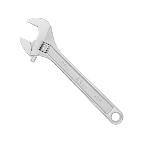 Mỏ lết cán trắng 4inch/100mm mở miệng 12.7mm Sata 47201