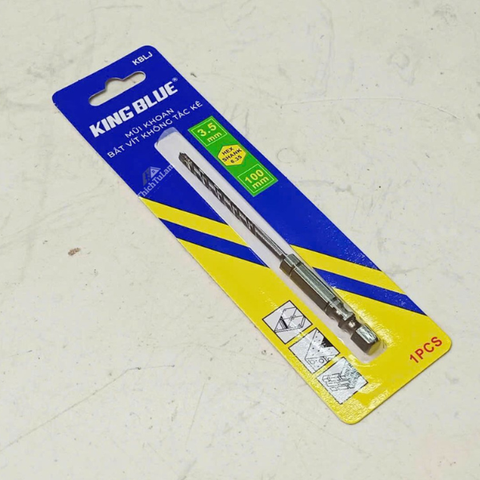 Mũi khoan tường không tắc kê Kingblue KBLJ-03.5x100