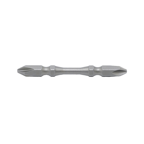 Mũi vít bake 2 đầu bằng thép S2 PH2PH2 x 65mm (vỉ 10 cái) Brosco BR2PH2D065