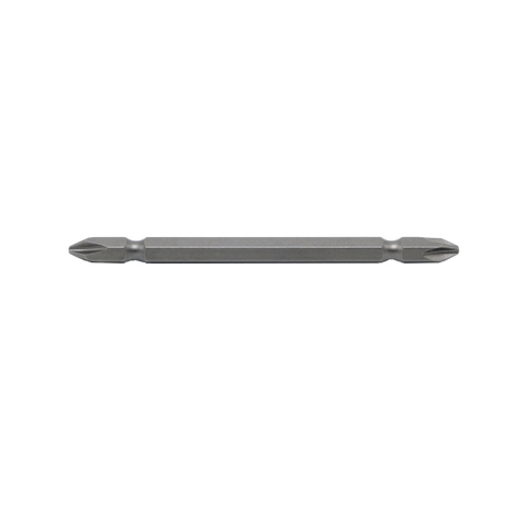 Mũi vít bake 2 đầu (6.35mm) bằng thép S2 PH2PH2 x 100mm (vỉ 10 cái) Brosco BR2PH2C635100