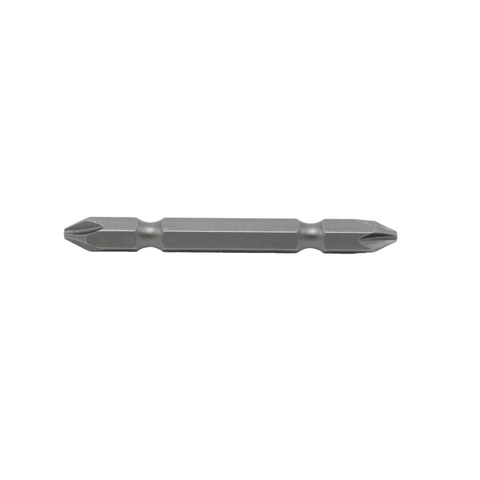 Mũi vít bake 2 đầu (6.35mm) bằng thép S2 PH2PH2 x 65mm (vỉ 10 cái) Brosco BR2PH2C635065