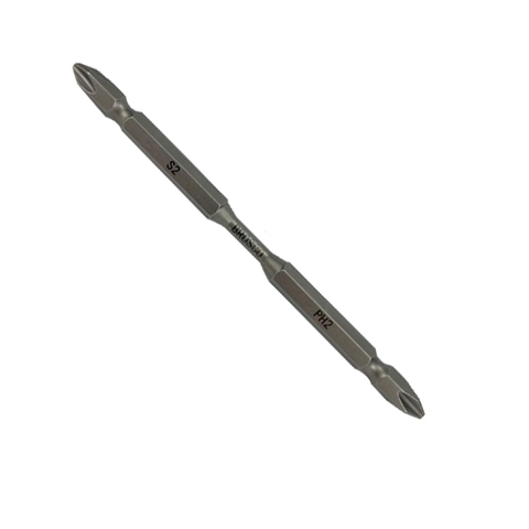 Mũi vít bake 2 đầu bằng thép S2 PH2PH2x150mm (vỉ 10 cái) Brosco BR2PH2D150