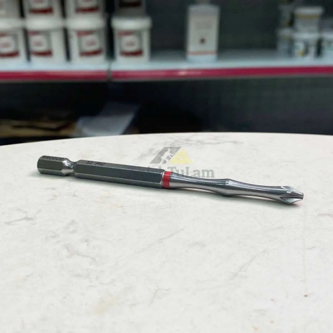 Mũi vít bake PH2 x 100mm bằng thép S2 (vỉ 10 cái) Brosco BRBPH2DT100