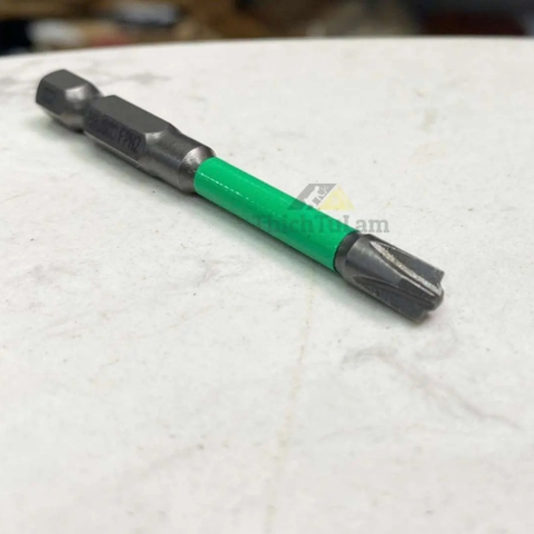 Mũi vít vặn ốc CB FPH2 x 65mm bằng thép S2 (vỉ 10 cái) Brosco BRE55FPH2065