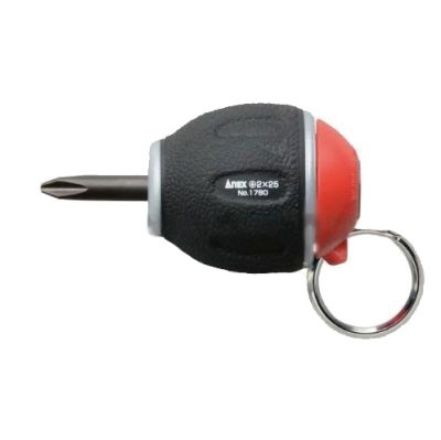 Tua vít ngắn có nắp xoay mũi bắn vít dài 25mm Anex No.1780+2x25