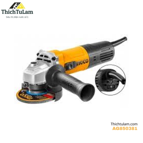 Máy mài góc 850W-125mm Ingco AG850381
