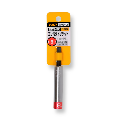 Đầu tuyp 8mm chui lục giác 1/4inch EDS-8C TOP KOGYO