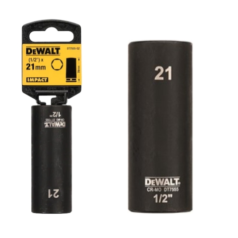Đầu tuýp đen 21mm 1/2inch Dewalt DT7555-QZ