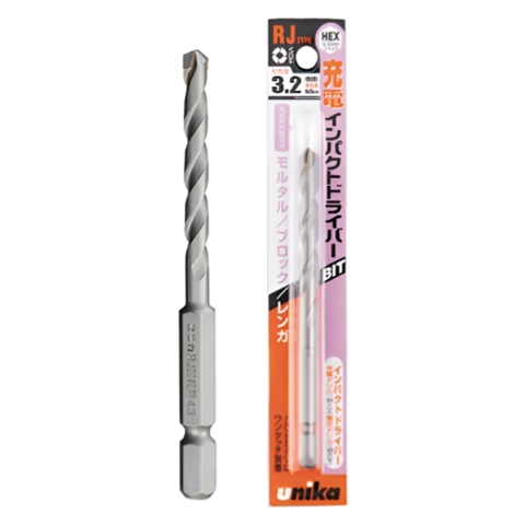 Mũi khoan tường gạch Unika chuôi lục giác dòng RJ
