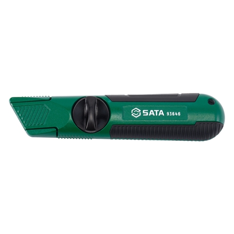 Dao rọc giấy có nút khóa (kèm 5 lưỡi) Sata 93646