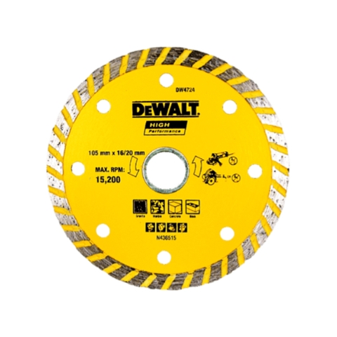 Đĩa cắt ướt, khô 105x20x7mm Dewalt DW4724-B1