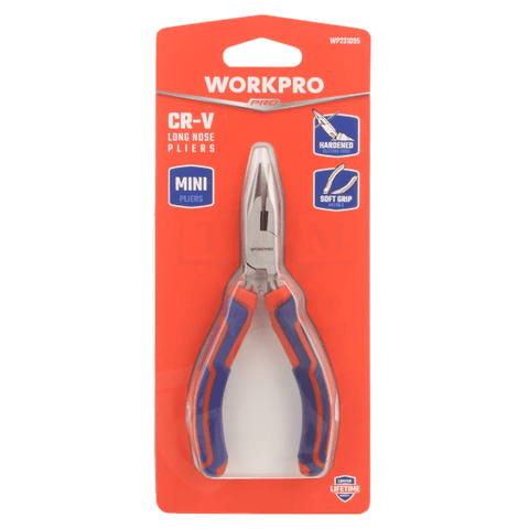 Kìm mũi nhọn mini bằng thép CR-V Workpro WP231095