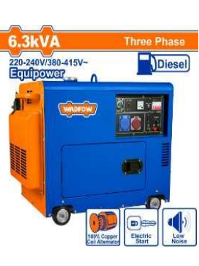 Tổ máy phát điện diesel không ồn 6300W WADFOW WDG2A50DT