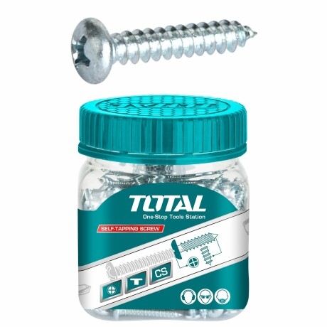 Bộ 200 vít tự khoá ST4.2x19mm  TOTAL WJPS4201921