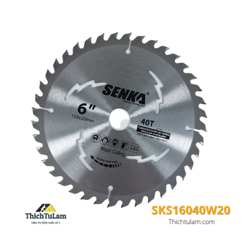 Lưỡi ưa gỗ 160mm 40R phổ thông Senka SKS16040W20