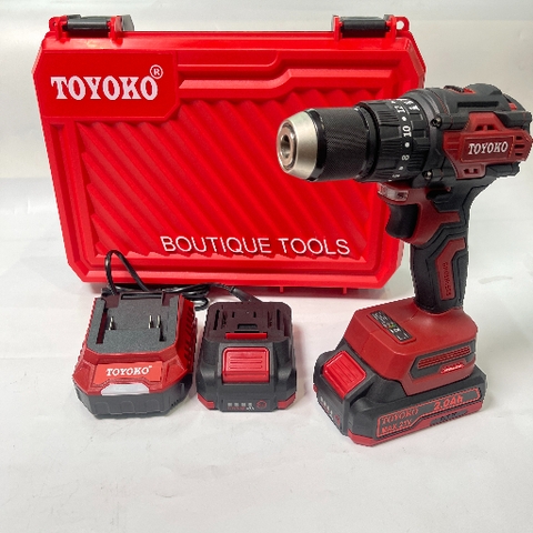 Máy khoan pin 60Nm có búa Toyoko T0260G