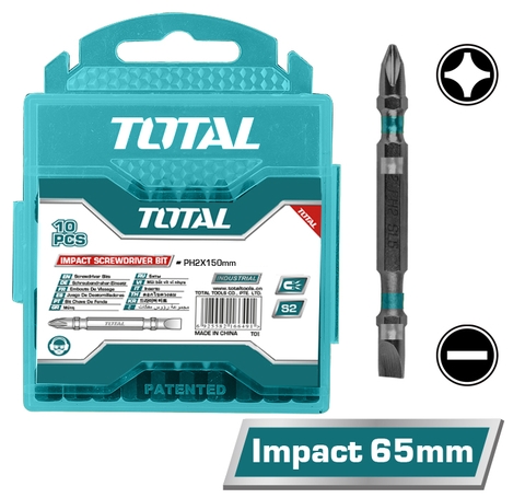 Mũi bắn vít 2 đầu (+) (-) Total TACIM16HL133_LE