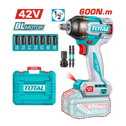 Thân máy siết bulong dùng pin 42V 600Nm Total TIWLI42600