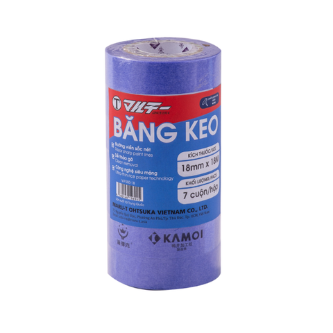 Băng keo giấy WASHI Nhật số 300 màu tím WP300-18