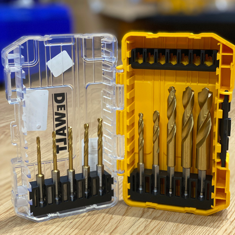 Bộ mũi khoan kim loại Titanium chuôi lục giác Dewalt  DT50018