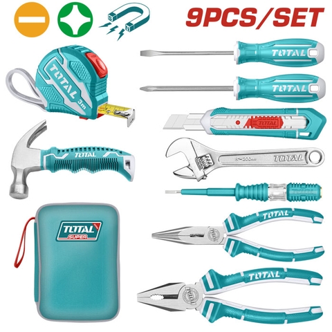 Bộ dụng cụ cầm tay 9 chi tiết Total THKTHP90097