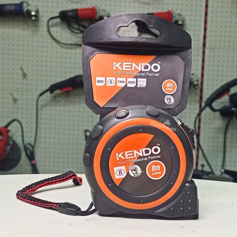Thước cuộn thép hệ mét 8mx25mm Kendo 35033