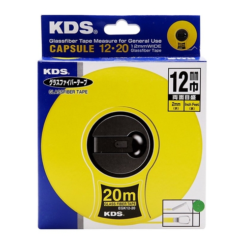 Thước kéo (cuộn) dài 20m sợi thủy tinh KDS EGK1220