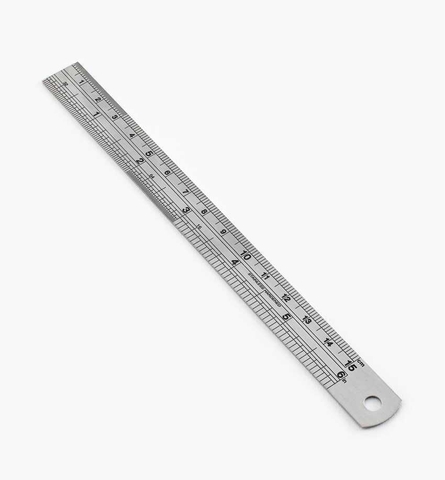Thước lá inox mạ nhũ bạc - 300mm x 19mm TTPusa TTP230-45812