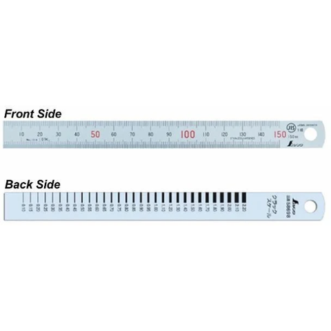 Thước thẳng 15cm đo độ hở Shinwa 58698