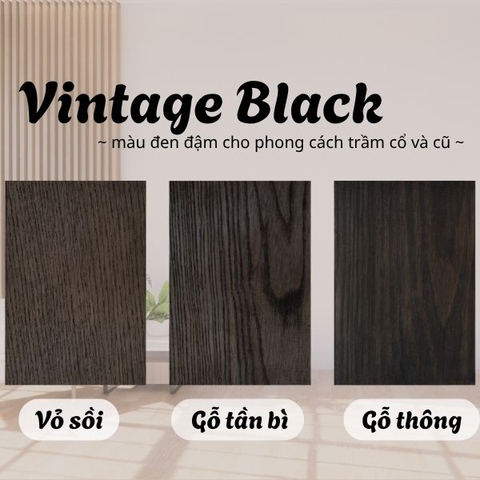 Vintage Black - Dầu màu đen đậm cho phong cách trầm cổ và cũ L.Co
